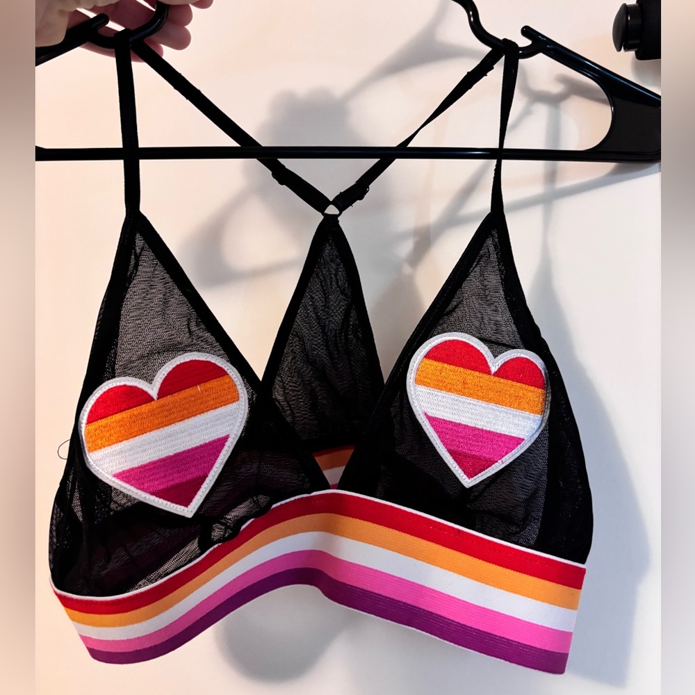 Lesbian Flag Sheer Party Concert Top